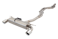 Dual 2.5"-3" Cat-Back System Varex Muffler, 304 Stainless Steel - ESBM235VKCS