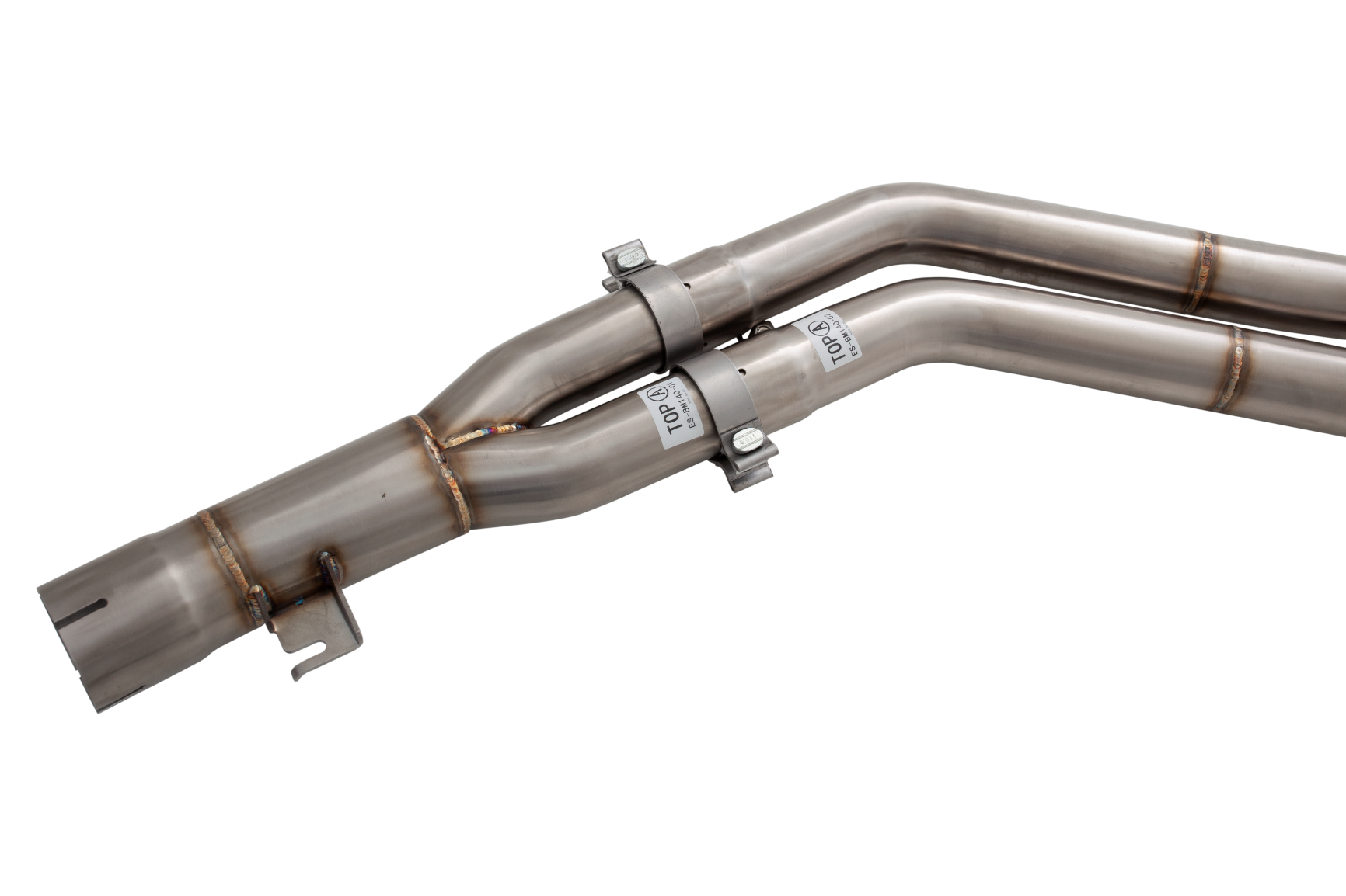 Dual 2.5"-3" Cat-Back System Varex Muffler, 304 Stainless Steel - ESBM135VKCS