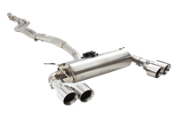 Dual 2.5"-3" Cat-Back System Varex Muffler, 304 Stainless Steel - ESBM2FVKCS
