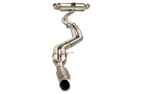 Dual 2.5"-3" Cat-Back System Varex Muffler, 304 Stainless Steel - ESBM2FVKCS