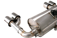 Dual 2.5"-3" Cat-Back System Varex Muffler, 304 Stainless Steel - ESBM2FVKCS