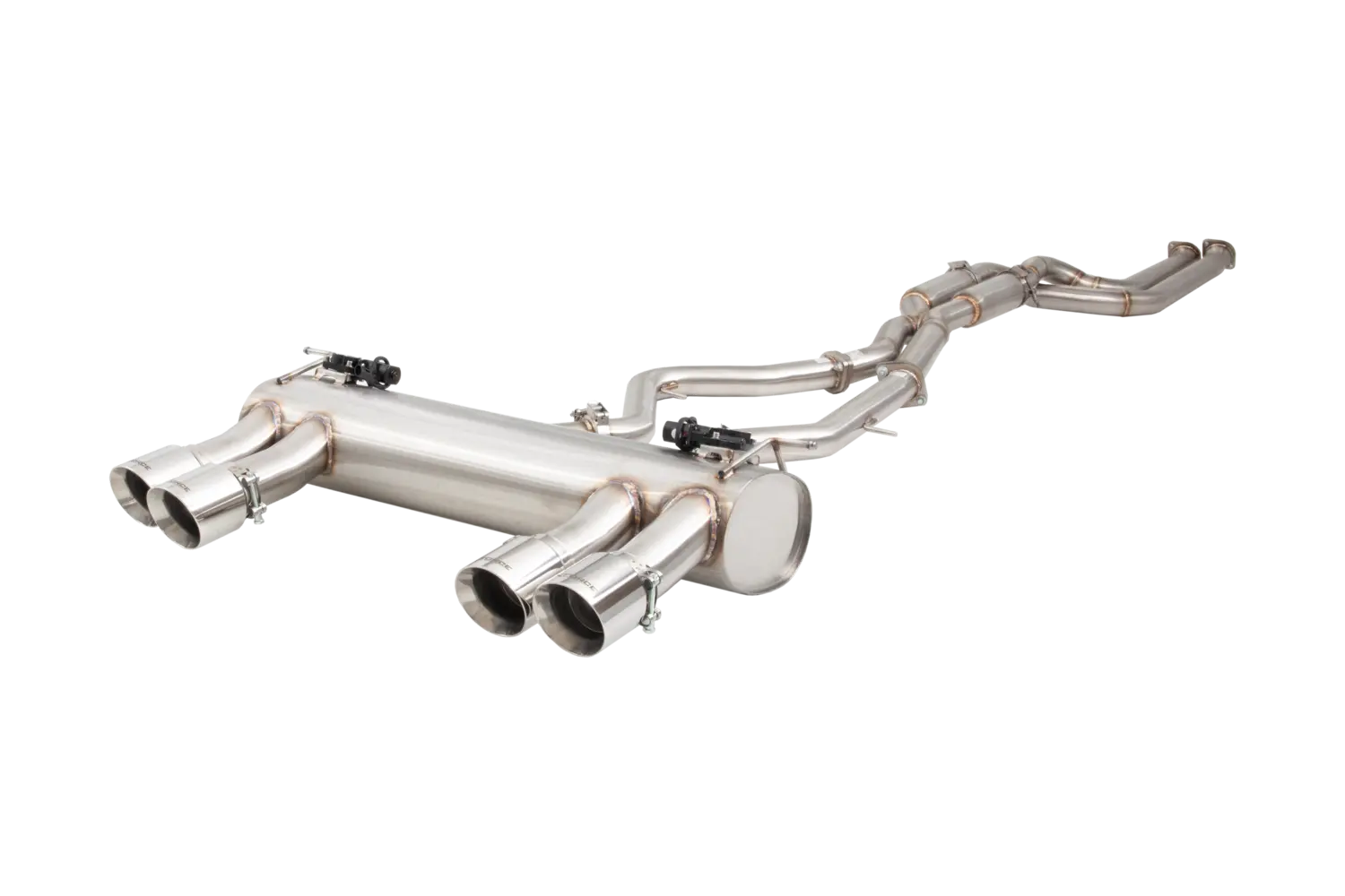 2.5" Twin Cat-Back System Varex Muffler, 304 Stainless Steel - ESBMF80VKCS