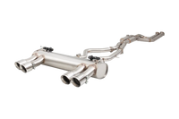 2.5" Twin Cat-Back System Varex Muffler, 304 Stainless Steel - ESBMF80VKCS