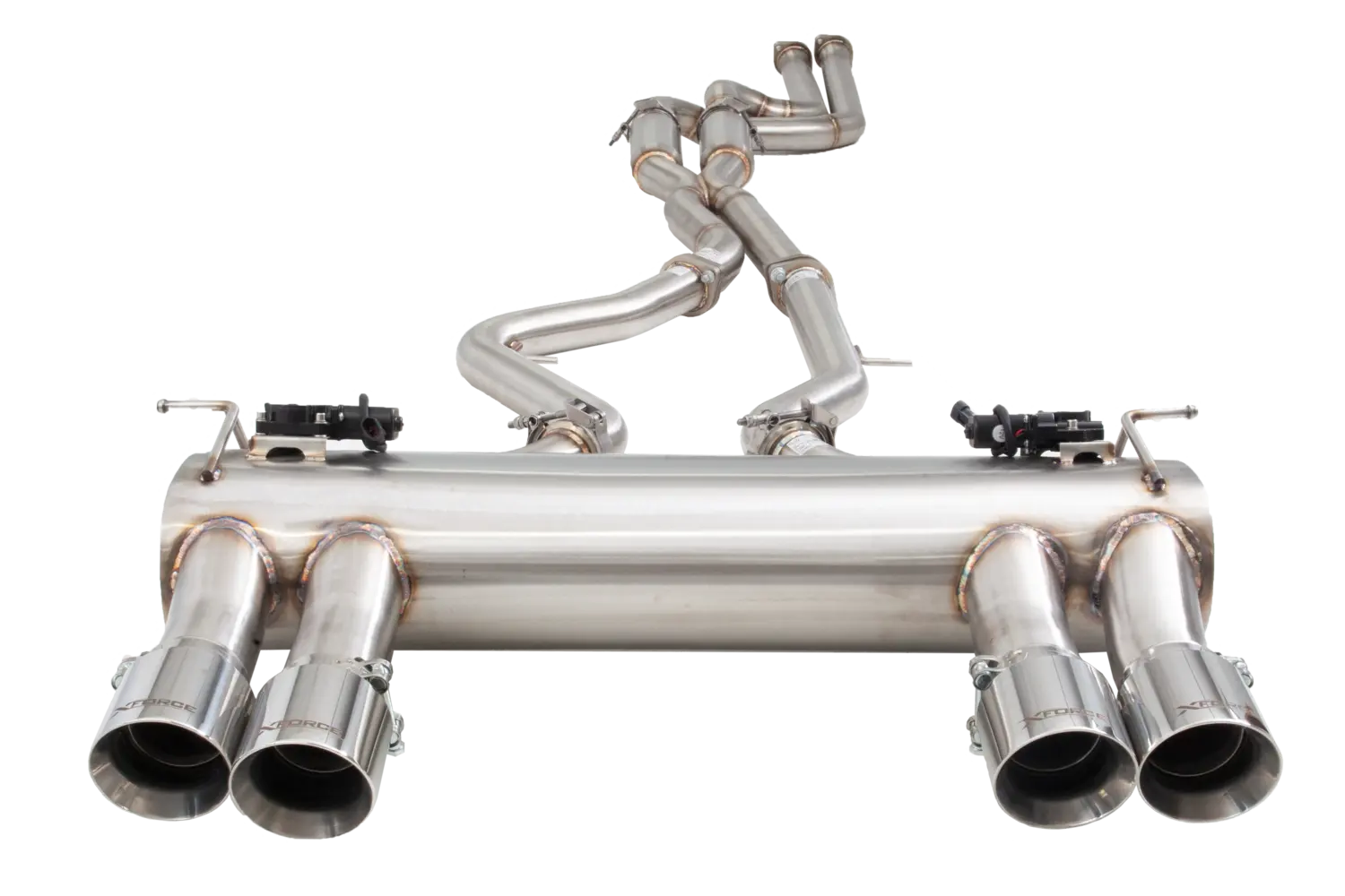 2.5" Twin Cat-Back System Varex Muffler, 304 Stainless Steel - ESBMF80VKCS