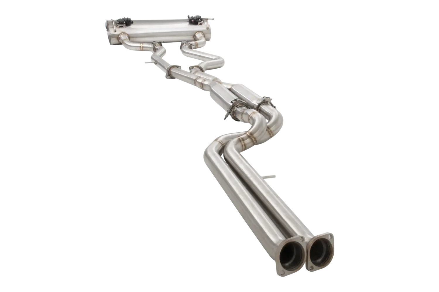 2.5" Twin Cat-Back System Varex Muffler, 304 Stainless Steel - ESBMF80VKCS