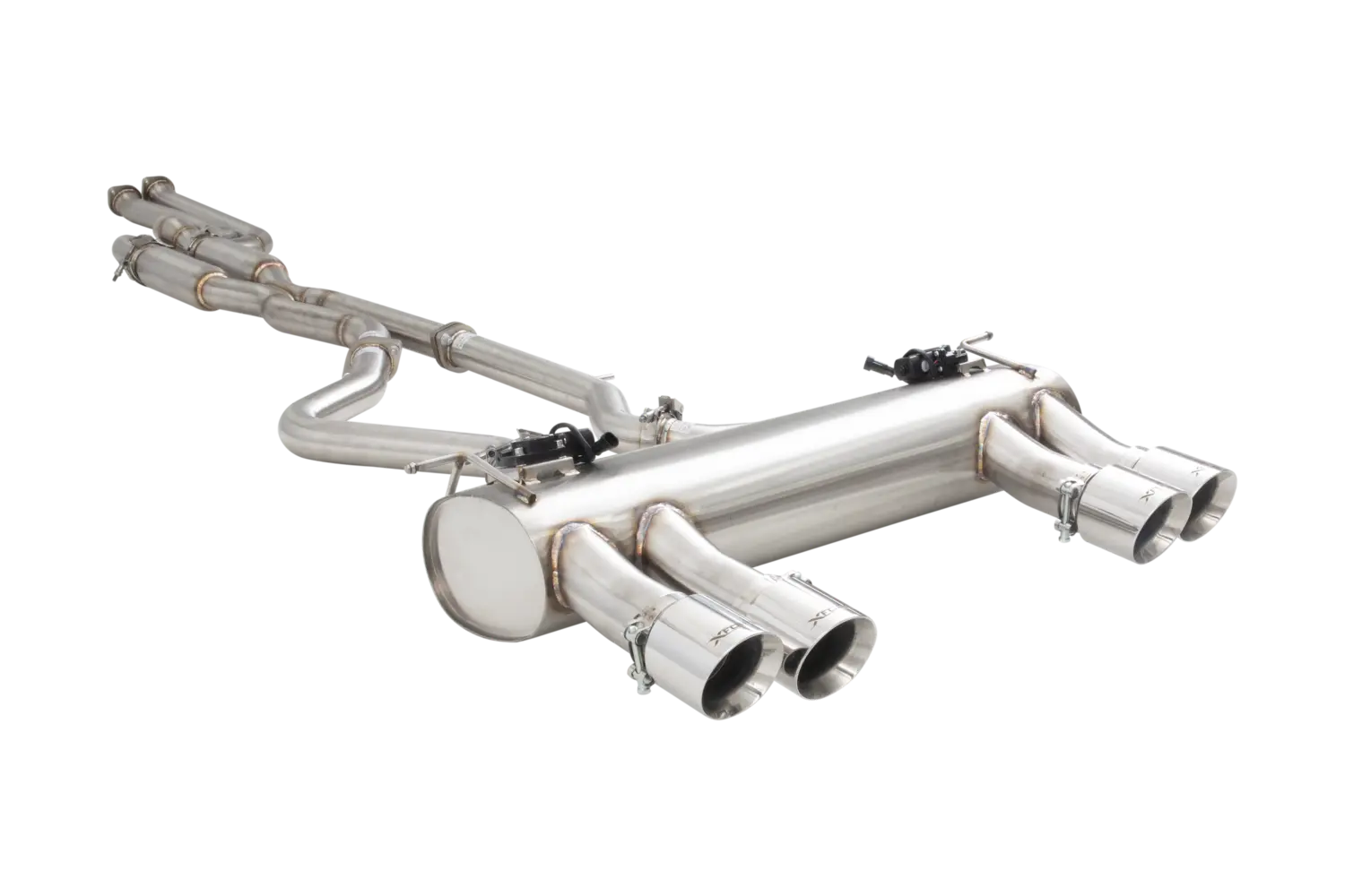 2.5" Twin Cat-Back System Varex Muffler, 304 Stainless Steel - ESBMF80VKCS