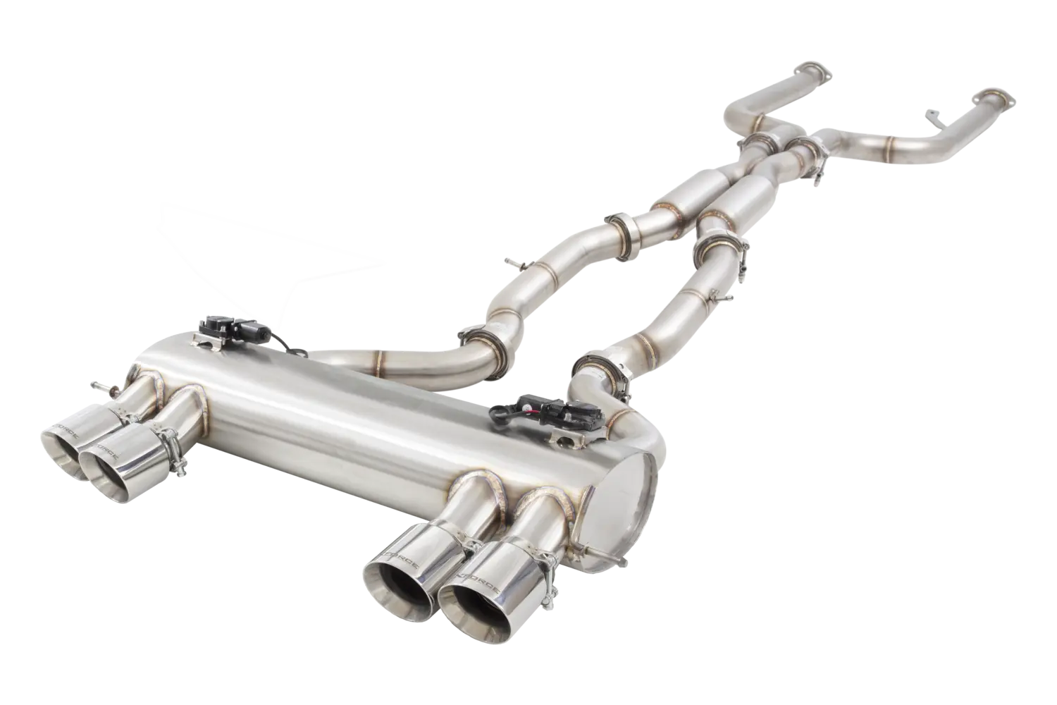 3" Twin Cat-Back System Varex Muffler, 304 Stainless Steel - ESBMG80VKCS