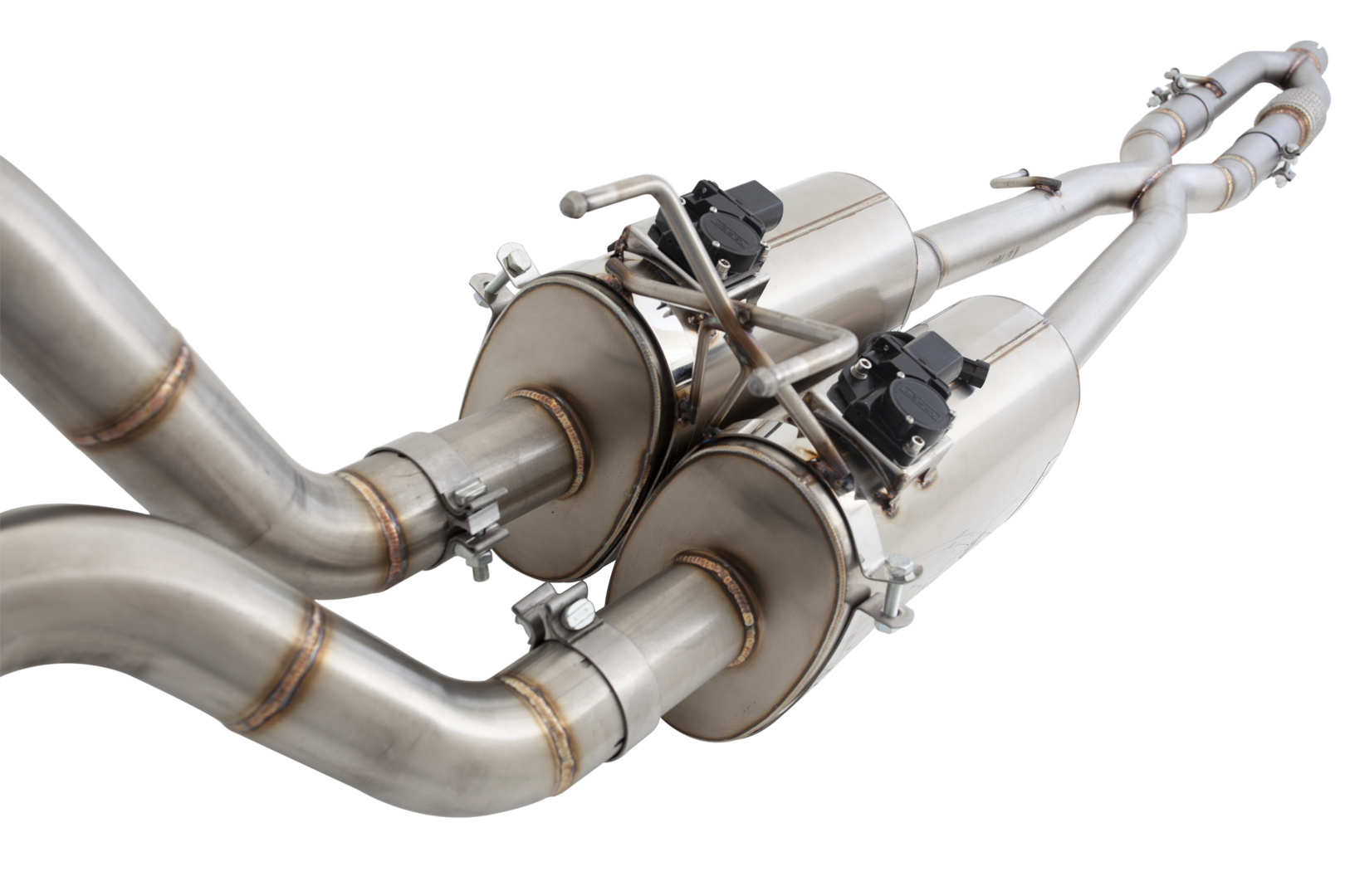 2.5″ to twin 3″ Varex Cat-Back System, 304 Stainless Steel - ESDR10VKCS