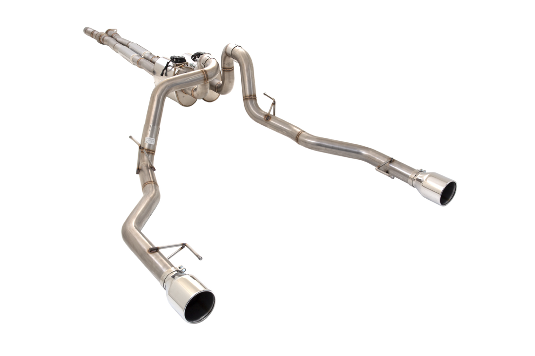 3" Varex Valved Cat-Back Exhaust System, 304 Stainless Steel - ESF150R17VKCS