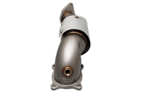 4"-3" Downpipe with High-Flow Catalytic Converter, 304 Stainless Steel (for track and off road use only) - ESHCR17KITB