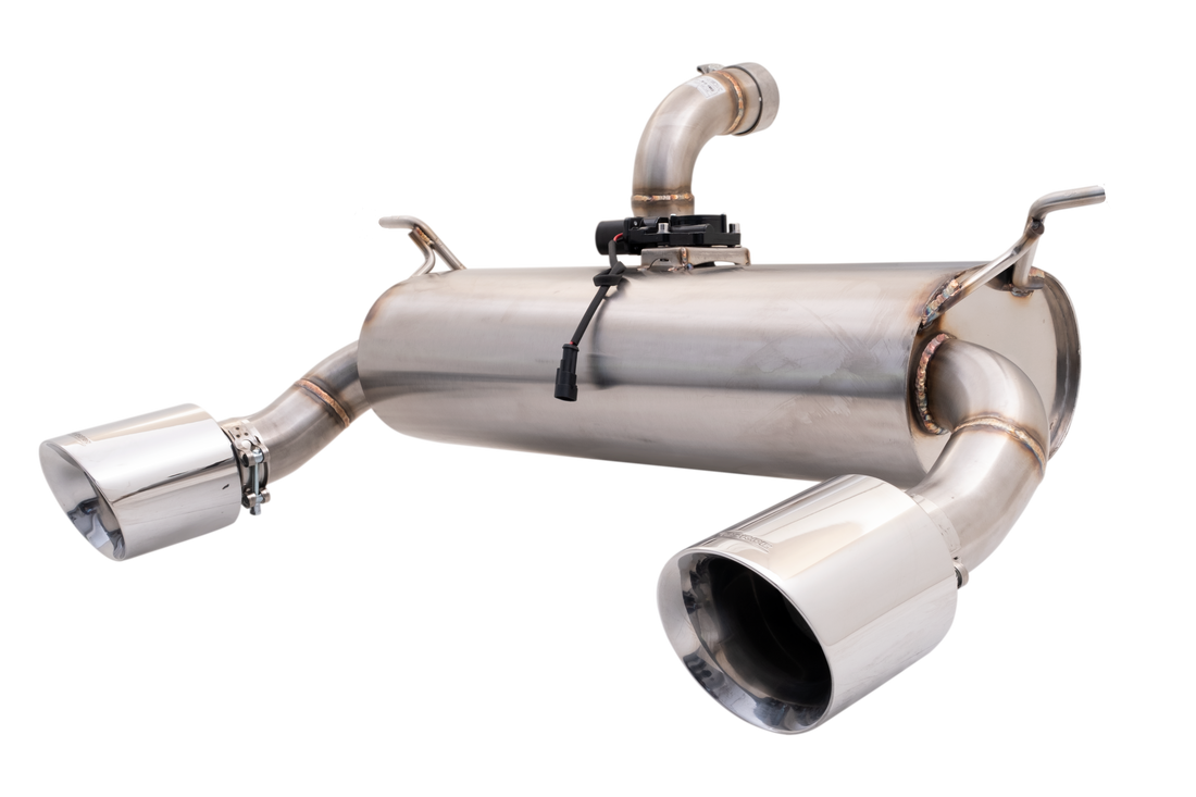 2.5" Axle-Back System with Varex Muffler, 304 Stainless Steel - ESJW18VKCS