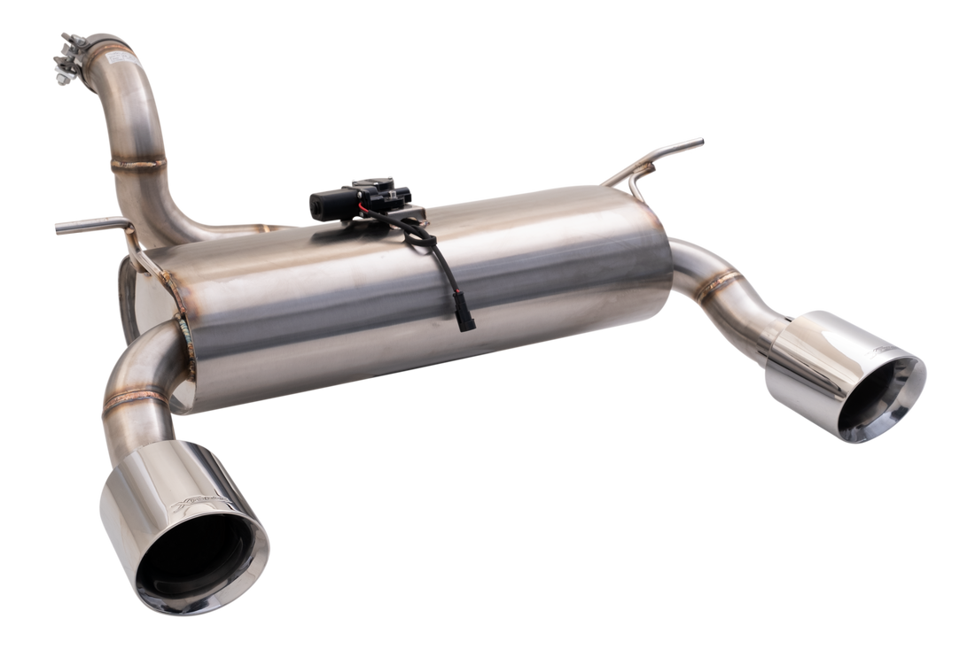 2.5" Axle-Back System with Varex Muffler, 304 Stainless Steel - ESJW18VKCS