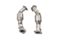 2.5" Downpipes with High-Flow Catalytic Converters, 304 Stainless Steel (for track and off road use only) - ESKS17KITB