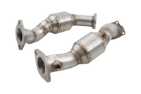 2.5" Downpipes with High-Flow Catalytic Converters, 304 Stainless Steel (for track and off road use only) - ESKS17KITB