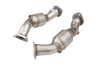 2.5" Downpipes with High-Flow Catalytic Converters, 304 Stainless Steel (for track and off road use only) - ESKS17KITB