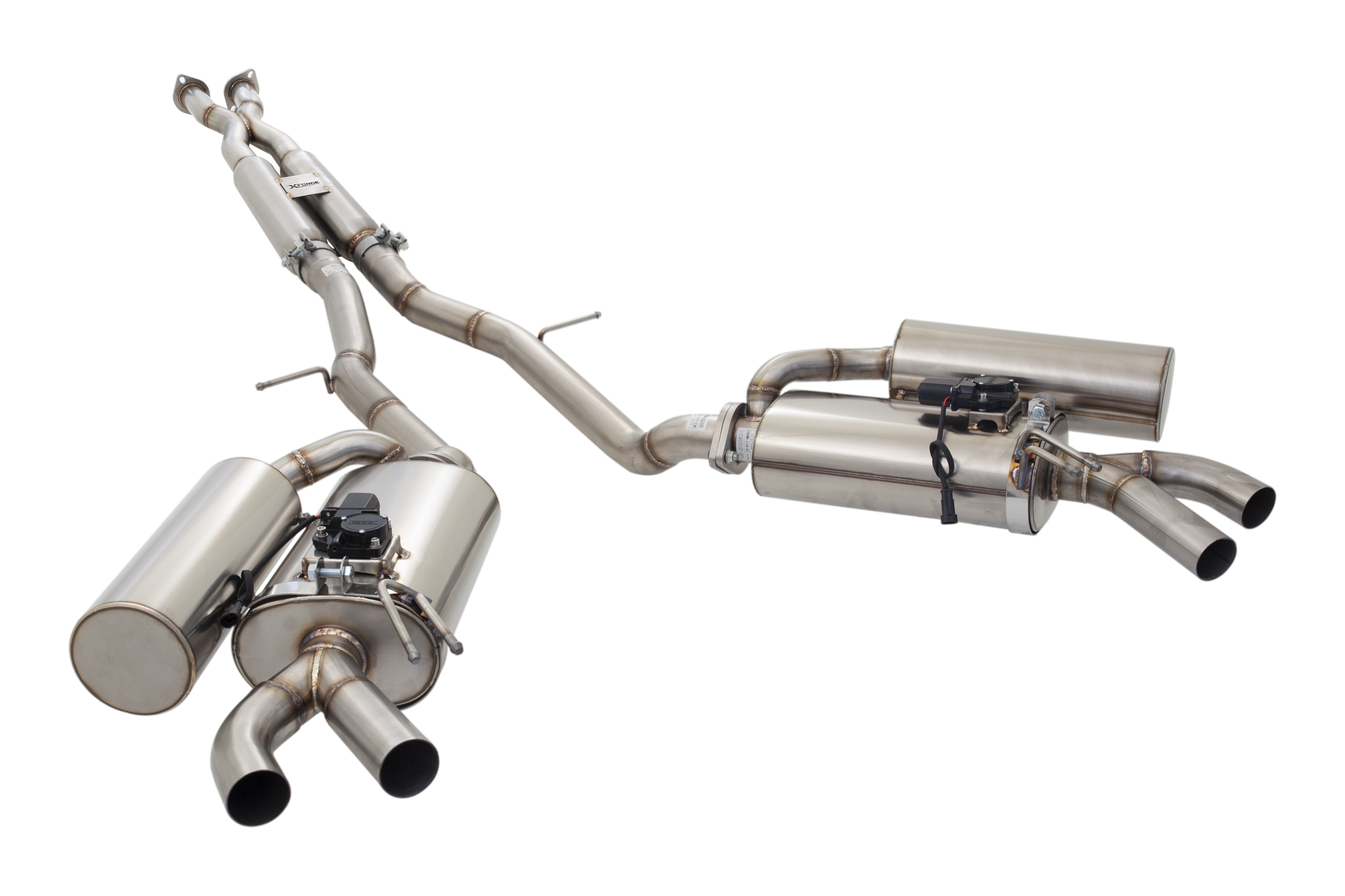 2.5" Cat-Back System with Varex Mufflers, 304 Stainless Steel - ES-KS17-VMKCBS