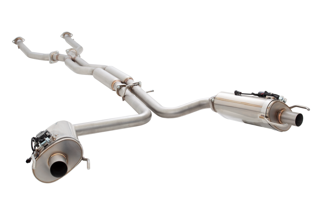 2.5" Cat-Back System with Varex Mufflers, 304 Stainless Steel - ES-LISFVMK-CBS