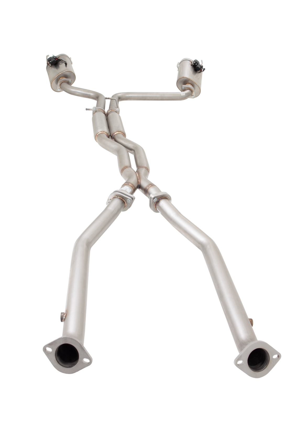 2.5" Cat-Back System with Varex Mufflers, 304 Stainless Steel - ES-LISFVMK-CBS