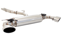 Twin 2.5" to 3" Cat-Back System with Varex Muffler, 304 Stainless Steel - ESRS317SVKCS
