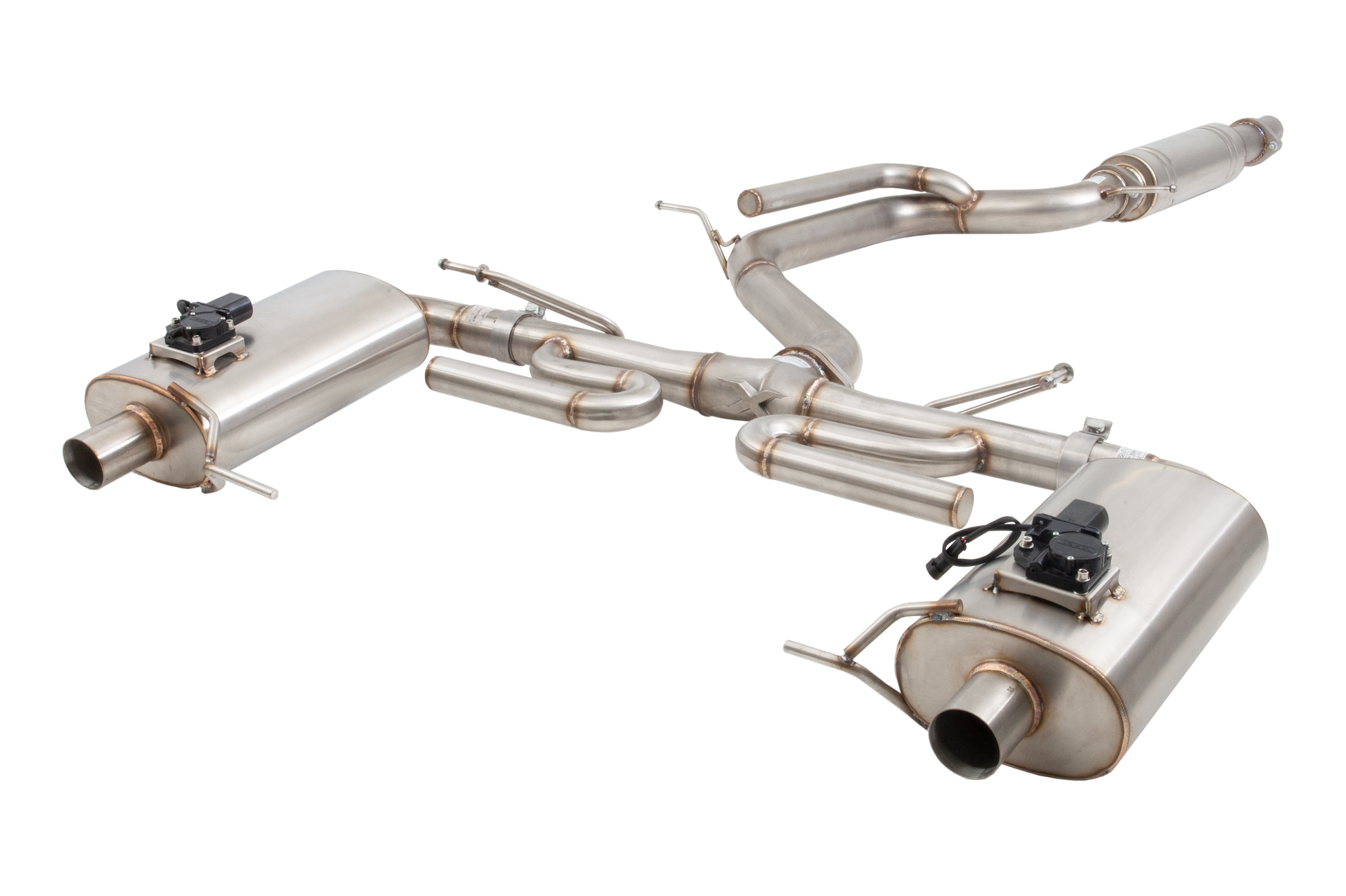 3" Cat-Back System with Varex Mufflers, 304 Stainless Steel - ESSOR21VKCS
