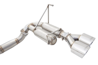 3" Cat-Back System with Round Mufflers (RACE SYSTEM), 304 Stainless Steel - ESSW28CS