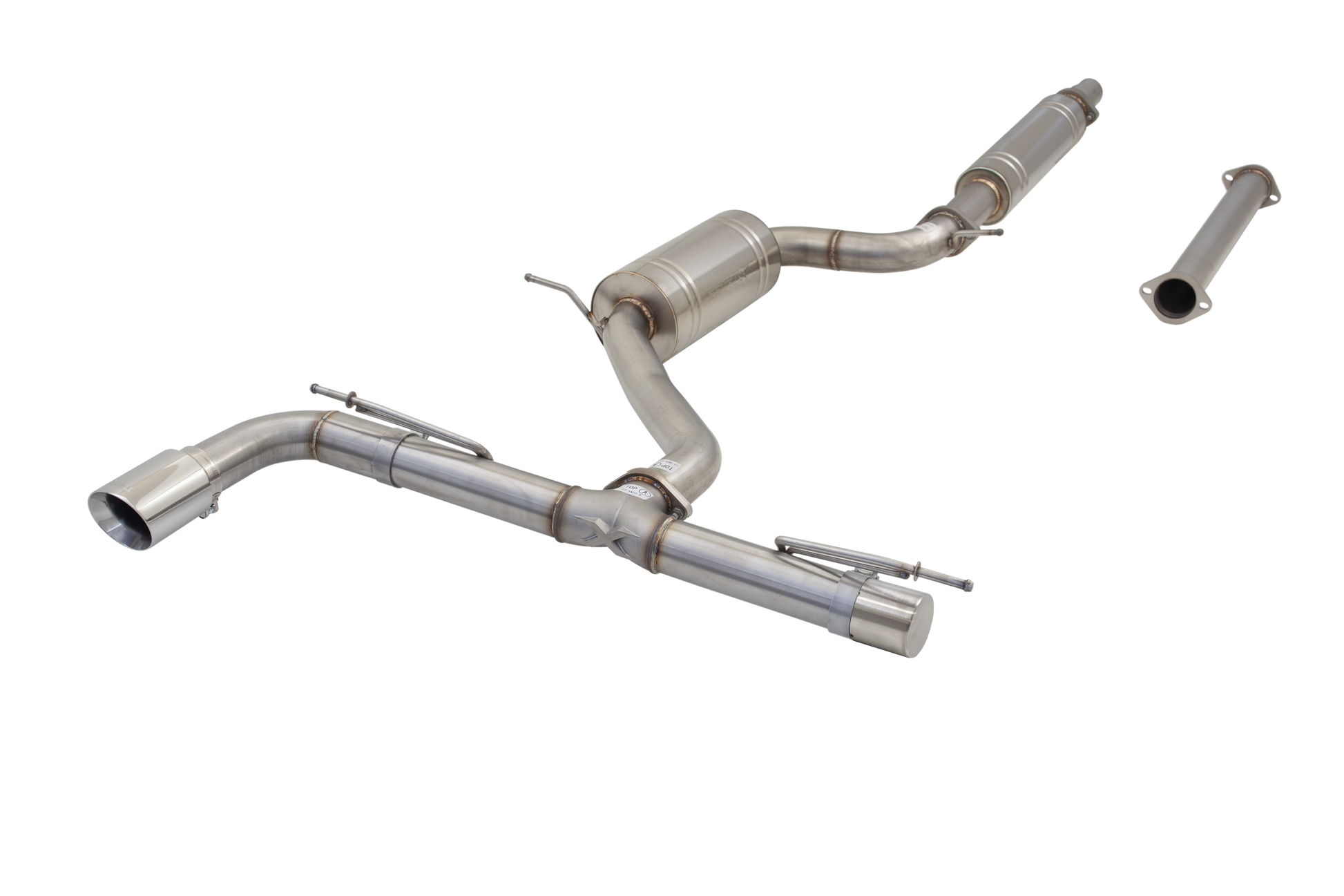 3" Cat-Back System with Varex Muffler, 304 Stainless Steel - ESVW01VKCS