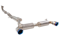 3" Cat-Back System, Titanium with Burnt Blue Tips - ETTY21BCS