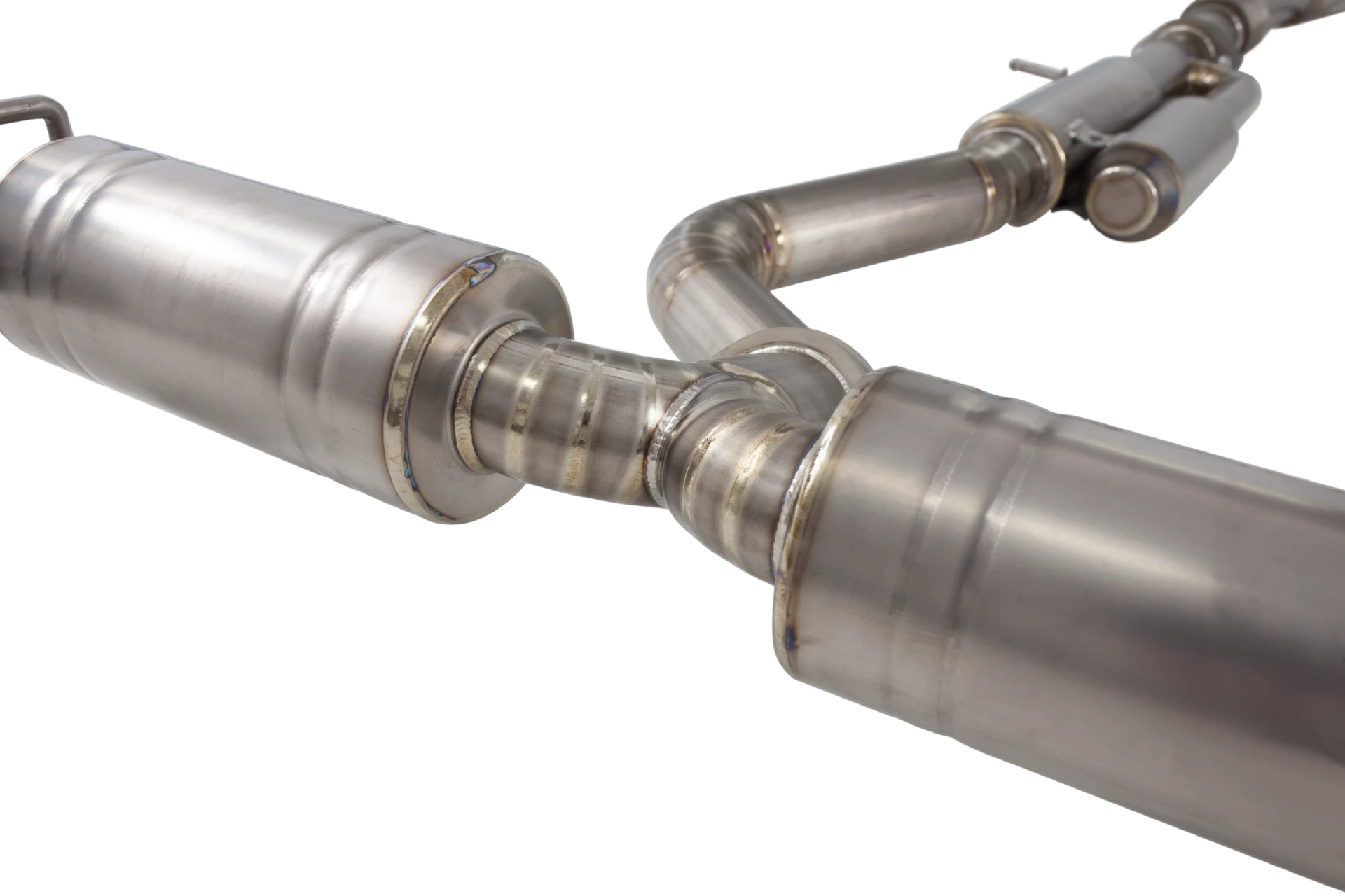 3" Cat-Back System, Titanium with Burnt Blue Tips - ETTY21BCS