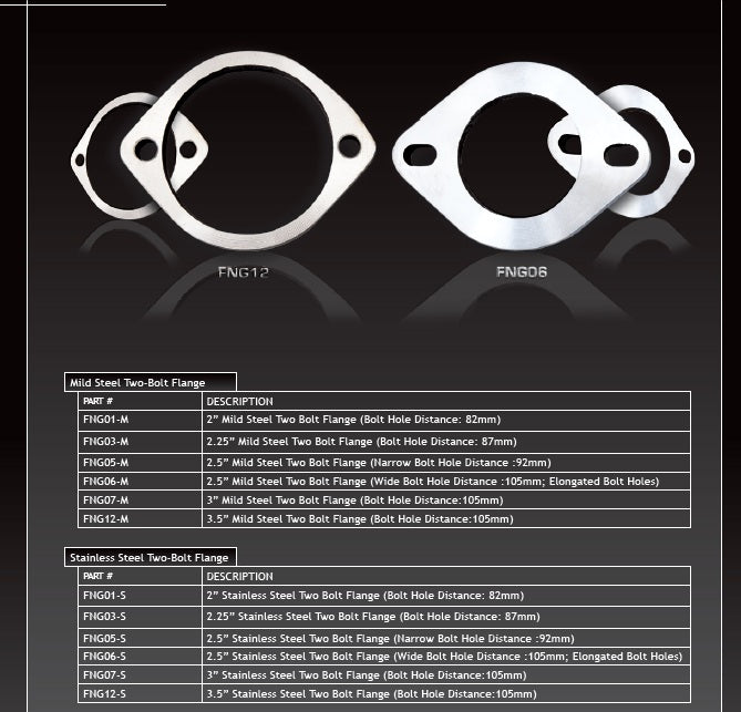 2" 2 Bolt Flange Stainless Steel - FNG01-S