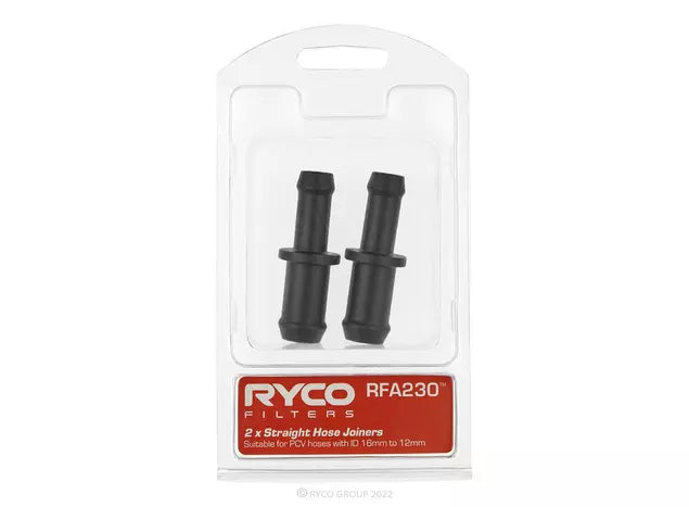 Catch Can, Accessory Straight Hose Joiner 12mm to 16mm - Can be used with any Catchcan - RFA230