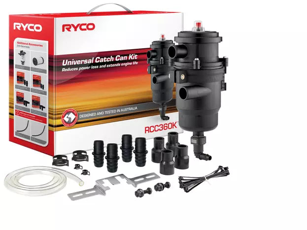Catch Can, Recommend for 4x4 Diesel Applications (V3 Including RCC106F & Blank Plug)) - RCC360K