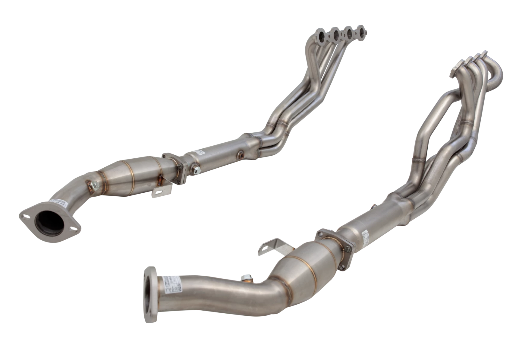 1″5/8 primary size 4 into 1 header with High-Flow Catalytic Converters, 304 Stainless Steel (for track and off road use only) - H2-HV12B-KIT