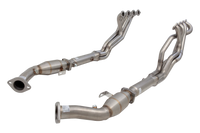 1″5/8 primary size 4 into 1 header with High-Flow Catalytic Converters, 304 Stainless Steel (for track and off road use only) - H2-HV12B-KIT