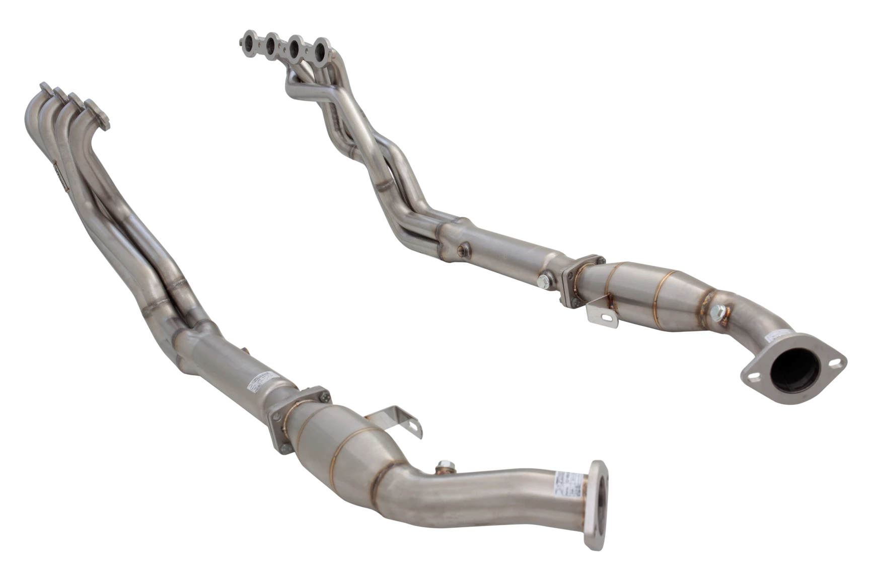 1″5/8 primary size 4 into 1 header with High-Flow Catalytic Converters, 304 Stainless Steel (for track and off road use only) - H2-HV12B-KIT
