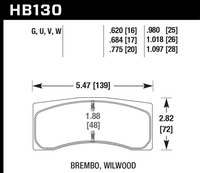 Hawk Brake Pad - HP Plus - HB130N.630