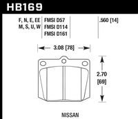 Hawk Brake Pad - HPS 5.0 - HB169B.560