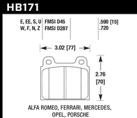 Hawk Brake Pad - HPS 5.0 - HB171B.590