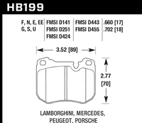Hawk Brake Pad - HPS 5.0 - HB199B.702
