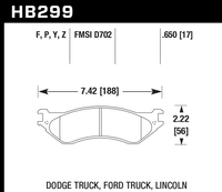 Hawk Brake Pad - HPS 5.0 - HB299B.650