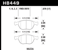 Hawk Brake Pad - HPS 5.0 - HB449B.679