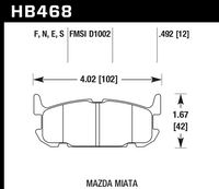 Hawk Brake Pad - HPS 5.0 - HB468B.492