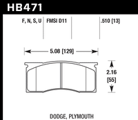 Hawk Brake Pad - HPS 5.0 - HB471B.510