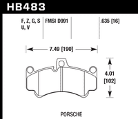 Hawk Brake Pad - HPS 5.0 - HB483B.635