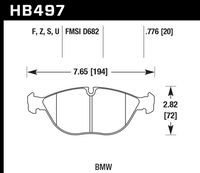 Hawk Brake Pad - HPS 5.0 - HB497B.776