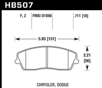 Hawk Brake Pad - HPS 5.0 - HB507B.711