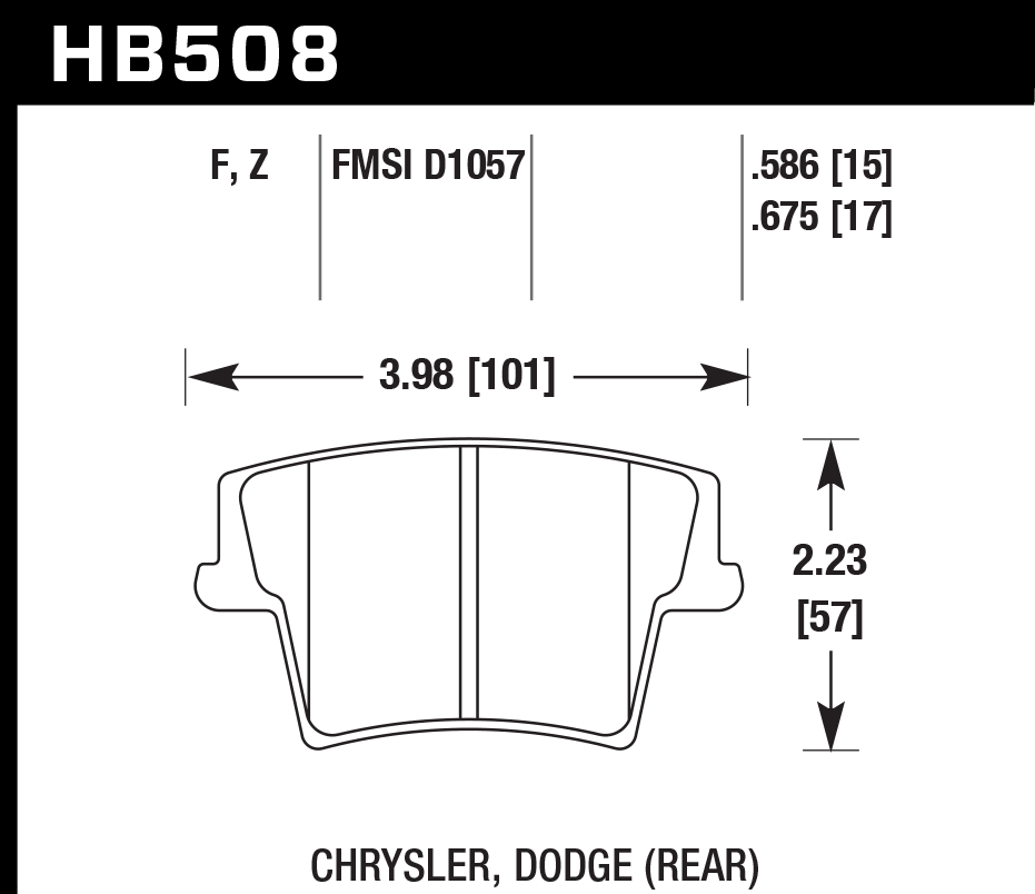 Hawk Brake Pad - HPS 5.0 - HB508B.675