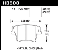 Hawk Brake Pad - HPS 5.0 - HB508B.675