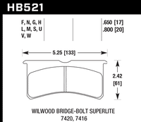 Hawk Brake Pad - HPS 5.0 - HB521B.800