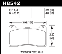 Hawk Brake Pad - HPS 5.0 - HB542B.490