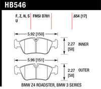 Hawk Brake Pad - HPS 5.0 - HB546B.654